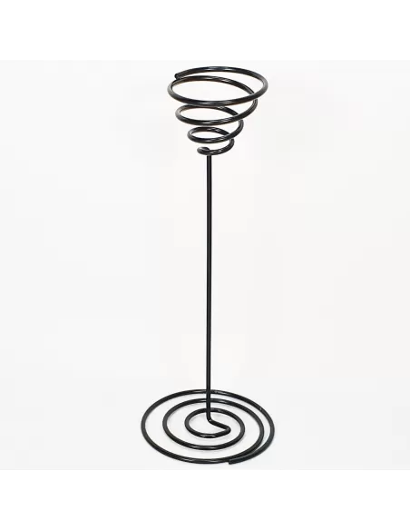 Soporte metálico negro para Tillandsias base espiral